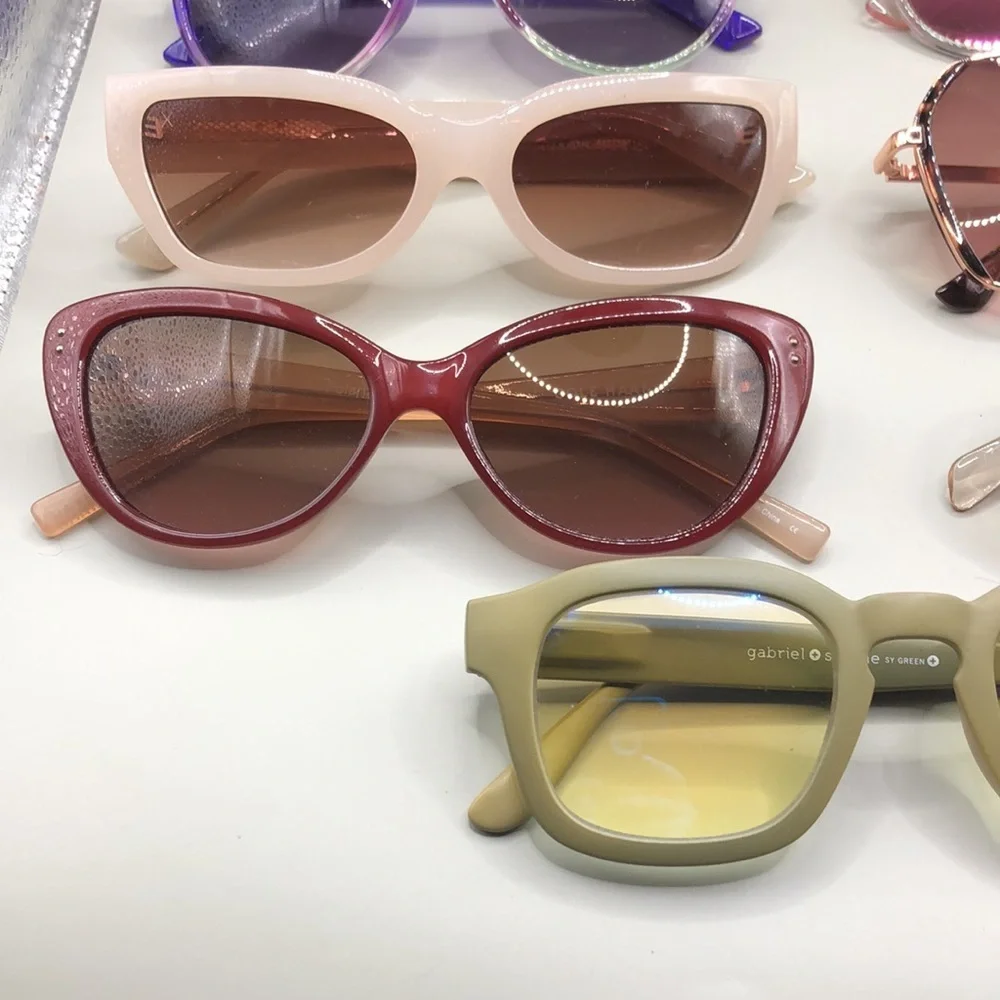 Curated bundle 9 trendy fashion sunglasses variety of brands and styles.